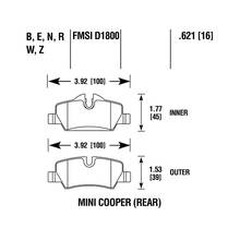 Brannor Ceramic задние тормозные колодки для Mini Cooper/Cooper S/JCW (F55/F56)