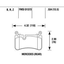 Hawk PC задние тормозные колодки для Mercedes C63/CLS63/E63/SL63 AMG (w204/w219/w211/r230)
