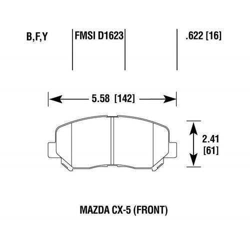 Brannor Ceramic передние тормозные колодки для Mazda CX5 (2012+)