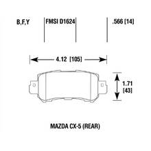 Brannor Ceramic задние тормозные колодки для Mazda CX5/CX3 (2012+)