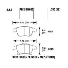 Brannor Ceramic передние тормозные колодки для Ford Mondeo (mk5)/Galaxy (mk3)/S-Max (Mk2)