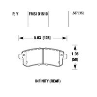 HAWK LTS задние тормозные колодки Ceramic для Infiniti QX56/QX80/Patrol Y62 (2011+)