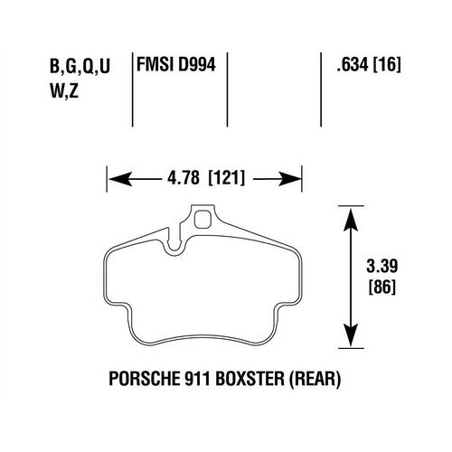 HAWK HP Plus задние тормозные колодки для Porsche 718 Cayman/Boxster/S (982) (под суппорты PCCB) HAWK HP Plus задние тормозные колодки для Porsche 718 Cayman/Boxster/S (982) (под суппорты PCCB)