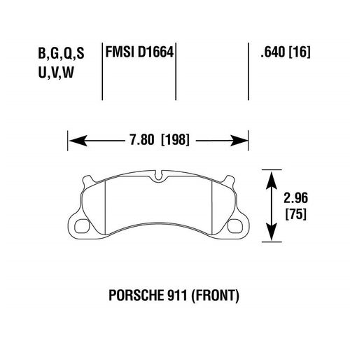 PowerStop Z26 передние тормозные колодки для Porsche 911 (991.1) Carera S/4S/GTS
