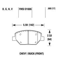 PowerStop Z17 передние тормозные колодки для Chevrolet Camaro 2.0L (mk6) (под 321x28мм диск)