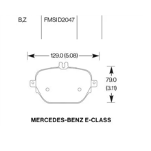 HAWK PC задние тормозные колодки для Mercedes E43/E53/E63s amg (w213)