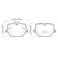 HAWK HP Plus задние тормозные колодки для BMW Z4/2/3/4-ser (G29/G42/G20/G22)/Toyota Supra GR (A90)