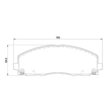 HAWK LTS передние тормозные колодки для Chrysler Grand Voyager/Fiat Freemont/Lancia Voyager (2011+)/Jeep Wrangler (JL) HD-brakes (под 330x28мм диск)