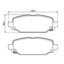 Brannor Ceramic задние тормозные колодки для для Jeep Wrangler (JL) (под 328мм диск)