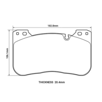 HAWK HPS 5.0 передние тормозные колодки для BMW M5/M8/X5M/X6M (F90/F92/F95)