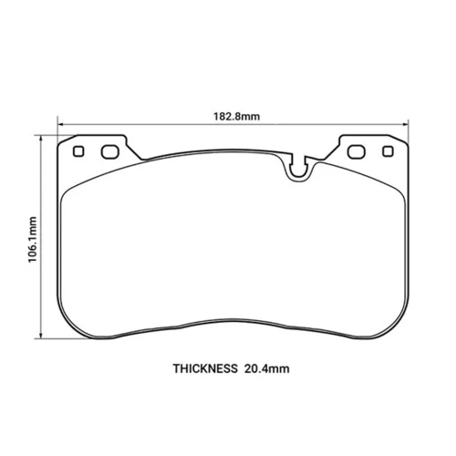 HAWK PC передние тормозные колодки для BMW M5/M8/X5M/X6M (F90/F92/F95)