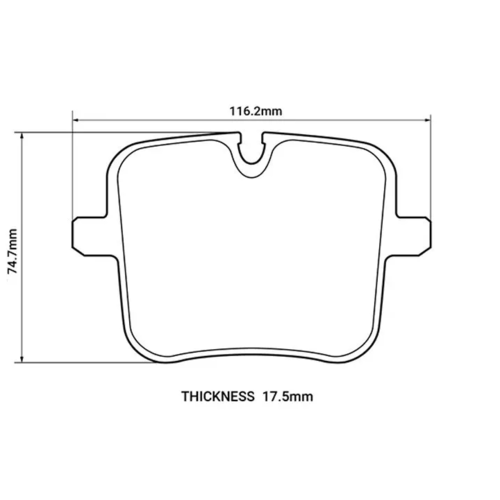 HAWK HP+ задние тормозные колодки для BMW M5/M760/M850/X5M/Cullinan (F90/G12/G14/G15/F95/F96)