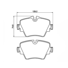 HAWK PC передние тормозные колодки для BMW X1/X2/X3/520d/Mini Clubman/Countryman S (F48/F39/G01/G30/F54/F60) (под 307/330мм диск)