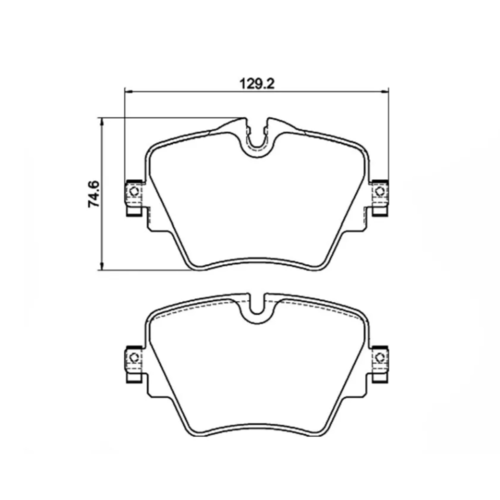 Brembo передние тормозные колодки для BMW X1/X2/X3/520d/Mini Clubman/Countryman S (F48/F39/G01/G30/F54/F60) (под 307/330мм диск)