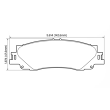 HAWK LTS задние тормозные колодки для Toyota Land Cruiser 300/LC300 (2021+)