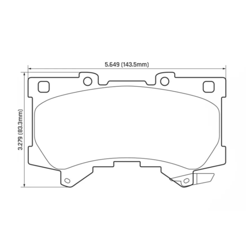 HAWK LTS передние тормозные колодки для Toyota Land Cruiser 300/LC300 (2021+)