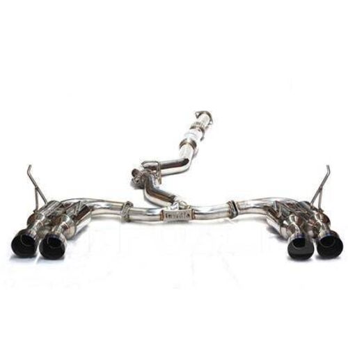 INVIDIA Выхлопная система R400 с титановыми наконечниками для Subaru WRX STI седан (2011+/2015+)