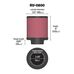 Фильтр нулевого сопротивления универсальный K&N RU-0800 Rubber Filter, посадочный d=62 mm заказать Фильтр нулевого сопротивления универсальный K&N RU-0800 Rubber Filter, посадочный d=62 mm заказать