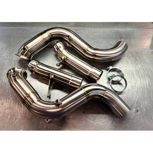 Mikes custom даунпайпы и мидпайпы (безкат) для Mercedes GLE63 AMG (w167) (2020+)