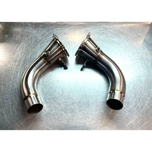 Mikes custom Даунпайпы (безкат) 76мм для Porsche 911 (992) Carrera/Turbo/Turbo S