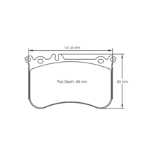PAGID 8188-RS14 Тормозные колодки RS14 перед Mercedes 45 AMG W176CLA 45 AMG