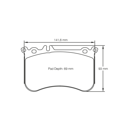 PAGID 8188-RSL29 Тормозные колодки RSL29 перед Mercedes 45 AMG W176CLA 45 AMG