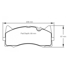 PAGID RSL29 передние тормозные колодки для Mercedes AMG GT/GT43/GT53 4-door/C63 AMG (w205) (Silver calipers)