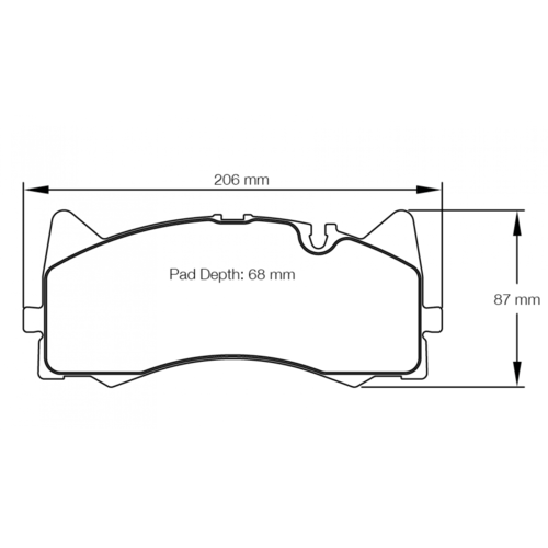 PAGID RSL29 передние тормозные колодки для Mercedes AMG GT/GT43/GT53 4-door/C63 AMG (w205) (Silver calipers)
