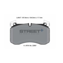 PAGID STREET+ Передние тормозные колодки для Mercedes GLE63/GLS63/G63 (c167/x167/w463a)