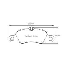 PAGID RSL1 передние тормозные колодки для Porsche Cayman/Boxster/911 Carrera (981/718/997.2/991/992) (под 315/330мм диск)