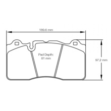 PAGID RSC1 передние тормозные колодки для Chevrolet Camaro ZL1 (mk6)/Ford GT (mk2)/Dodge Viper ACR (под карбон-керамику) (под карбон-керамические торм.диски)