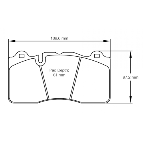 PAGID RSC1 передние тормозные колодки для Chevrolet Camaro ZL1 (mk6)/Ford GT (mk2)/Dodge Viper ACR (под карбон-керамику) (под карбон-керамические торм.диски)