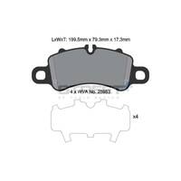 PAGID STREET+ передние тормозные колодки для Porsche 718 Cayman/Boxster/S/GTS 2.5/4.0L /911 (991.2) Carrera 4/GTS/911 (992) Carrera/4