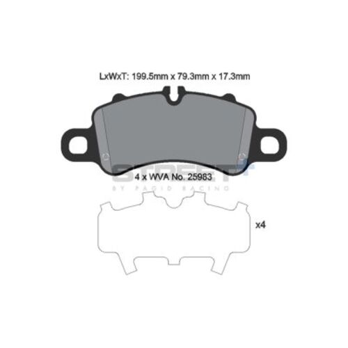 PAGID STREET+ передние тормозные колодки для Porsche 718 Cayman/Boxster/S/GTS 2.5/4.0L /911 (991.2) Carrera 4/GTS/911 (992) Carrera/4