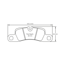 PAGID RS29 Тормозные колодки задние для Porsche 911 (991) Carrera / Cayenne / VW Touareg