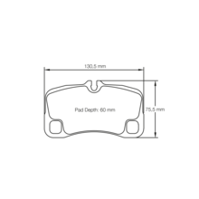 PAGID RSC 1  задние тормозные колодки  Porsche 911 (997) Turbo/Carrera/GT2/GT3 (PCCB керамические тормоза)