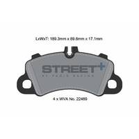 PAGID STREET+ передние тормозные колодки для Porsche Cayenne/Coupe (536) 3.0/4.0L Turbo (под 350/415мм диск)