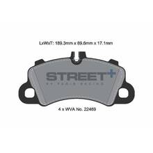 PAGID STREET+ передние тормозные колодки для Porsche Cayenne/Coupe (536) 3.0/4.0L Turbo (под 350/415мм диск)