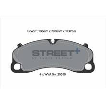 PAGID STREET+ передние тормозные колодки для Porsche 911 (991/992) Turbo/ GT3/ Cayman GT4 (981/982) (2013+)