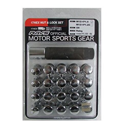 Rays колесные гайки стальные 17HEX  M12X1.5  (CHROME )
