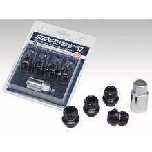 RAYS ГАЙКИ КОЛЕСНЫЕ ОТКРЫТЫЕ 17HEX RACING L25 SHORT NUT SET M12X1.25 (4ШТ) BLACK CHROMATE