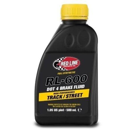 REDLINE RL600 Тормозная жидкость DOT-4 (318°C) (0,5л)