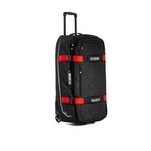 SPARCO Сумка для экипировки на колесиках TOUR TROLLEY. чёрный/красный. 4.7 кг. 40x84x38 см
