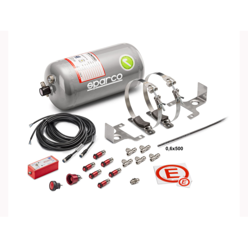 SPARCO Система пожаротушения электрическая, FIA 2000, 4л, пена, алюминий