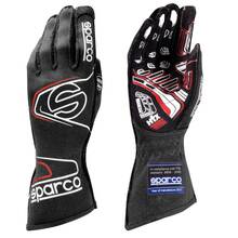 SPARCO 00130908NRRS Перчатки для автоспорта FIA ARROW RG-7 EVO, чёрныйкрасный, р-р 08