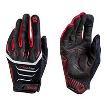 SPARCO 002094NRRS08 Перчатки для автосимуляторов HYPERGRIP, чёрныйкрасный, р-р 08