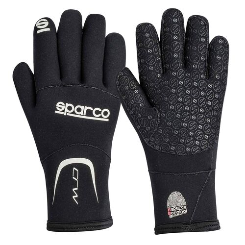 SPARCO 00258NR1S Перчатки для картинга CRW, неопрен дождь, черный, р-р S