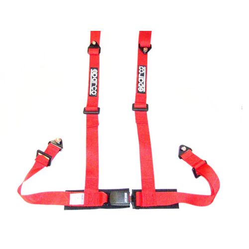SPARCO 04604BV1RS Ремень,ремни безопасности BV1, тюнинг, 4 точки, 2 , ECE, болты, красный