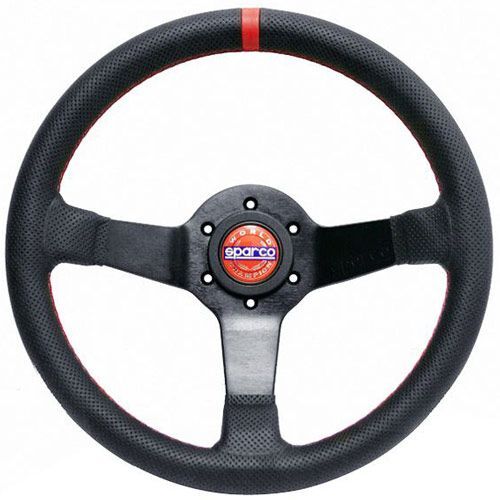 SPARCO 015R330CHAMPION Руль CHAMPION, кожа, хват 37,29 мм, диаметр 330 мм, вылет 65 мм, черный