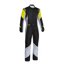SPARCO 001127548NGRG Комбинезон для автоспорта GRIP RS-4, FIA, чёрныйсерыйжёлтый, р-р 48
